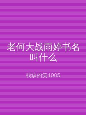 老何大战雨婷书名叫什么