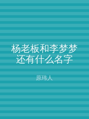 杨老板和李梦梦还有什么名字